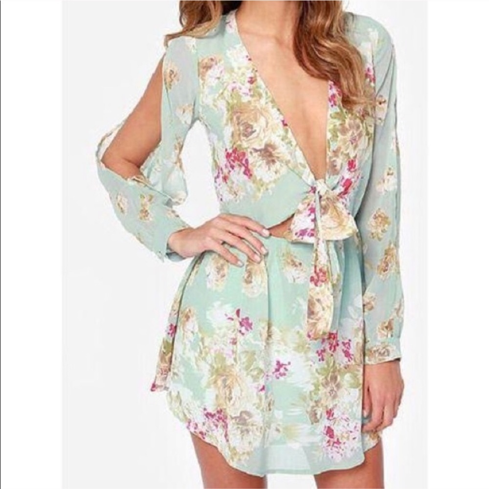Lulus floral print dress
